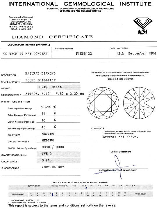 Foto 9 - Diamant 0,19ct Brillant IGI VVS Top Wesselton Brillant, D5153