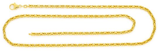 Foto 1 - Massive Königskette Gold Kette massiv Gelb Gold 14K/585, K2384