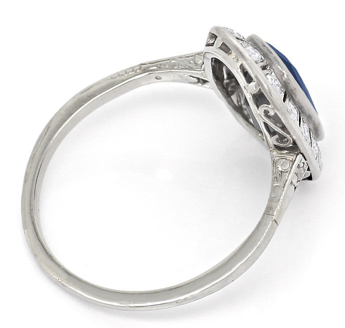 Foto 3 - Original antiker Ring mit Altschliffdiamanten und Safir, S3628