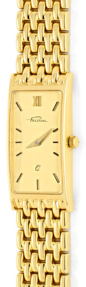 Foto 2 - Massiv Goldene Damen-Armbanduhr Goldband, Priosa Topuhr, U1155