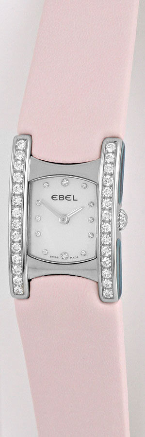 Foto 2 - Ebel Beluga Manchette Uhr Diamanten-Perlmutt Ungetragen, U1560